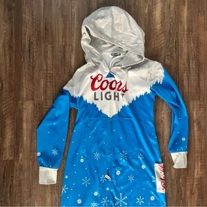 Blue and White Men's Onesie